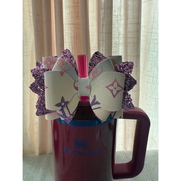 FASHION INSPIRED PURPLE BOW FOR STANLEY CUP -CUP NOT INCLUDED! - Picture 2 of 3